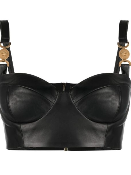 Cheap leather Medusa Versace Women '95 top bustier 0423